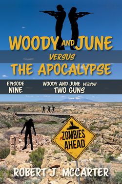 Book cover for Woody and June versus Two Guns